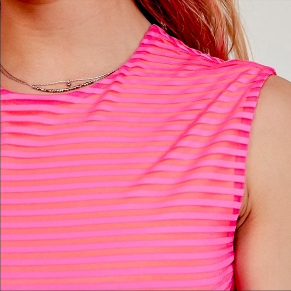 Silence + Noise Shadow Striped Muscle Tee Dress - Picture 6 of 14
